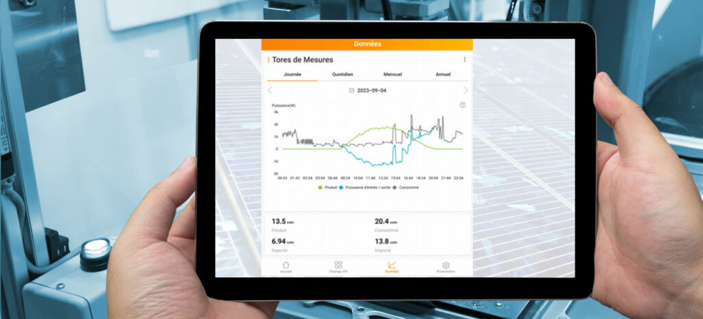 graphique suivi consommation photovoltaïque