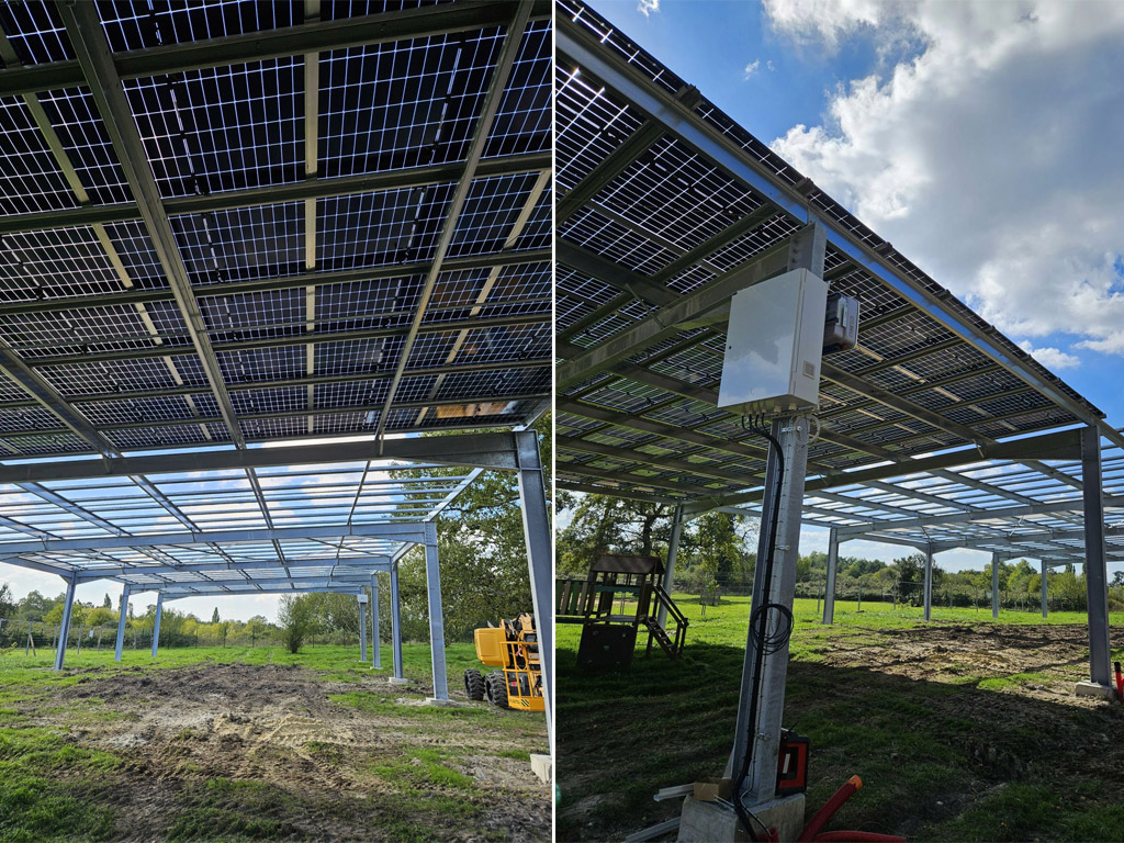 installation montage combrière photovoltaïque Charente maritime